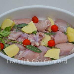 Roast Chicken with Potatoes & Sage for 4 people